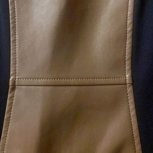 NWT black and brown (faux leather) business dress | 10